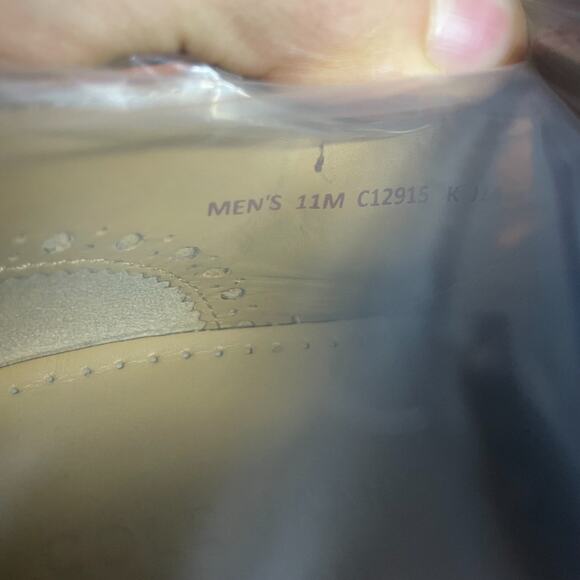 Cole Haan Cambridge Men 11 M British Tan Leather Wingtip Oxford Dress Shoes EUC main image 5